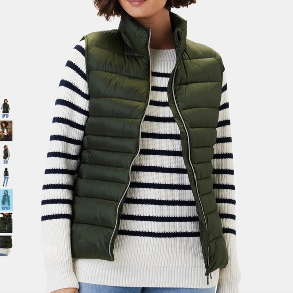 SAVE THE DUCK Jackets & Blazers - Save the Duck Lynn Puffer Vest Pine Green Ultra Light Jacket Women's Size S